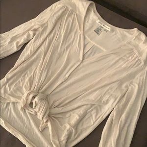 Knot top button down size small